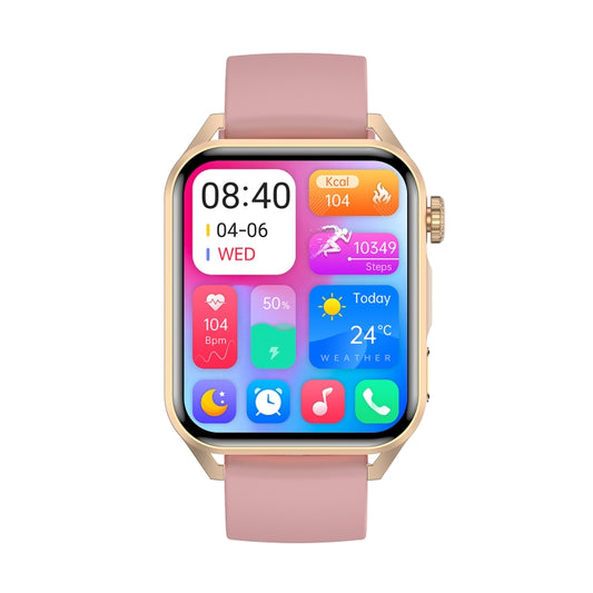 Ochstin 5HK28 1.78 inch Square Screen Silicone Strap Smart Watch Supports Bluetooth Call Function/Blood Oxygen Monitoring(Pink) by OCHSTIN