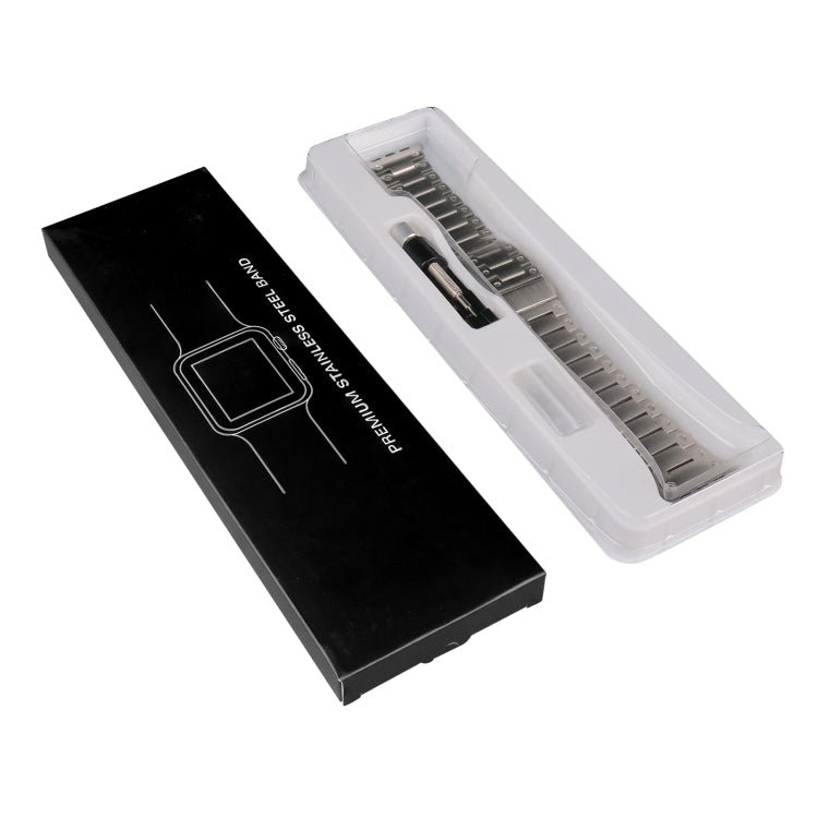 Double Rows Metal Watch Band For Apple Watch 7 41mm(Titanium) by bashfashion