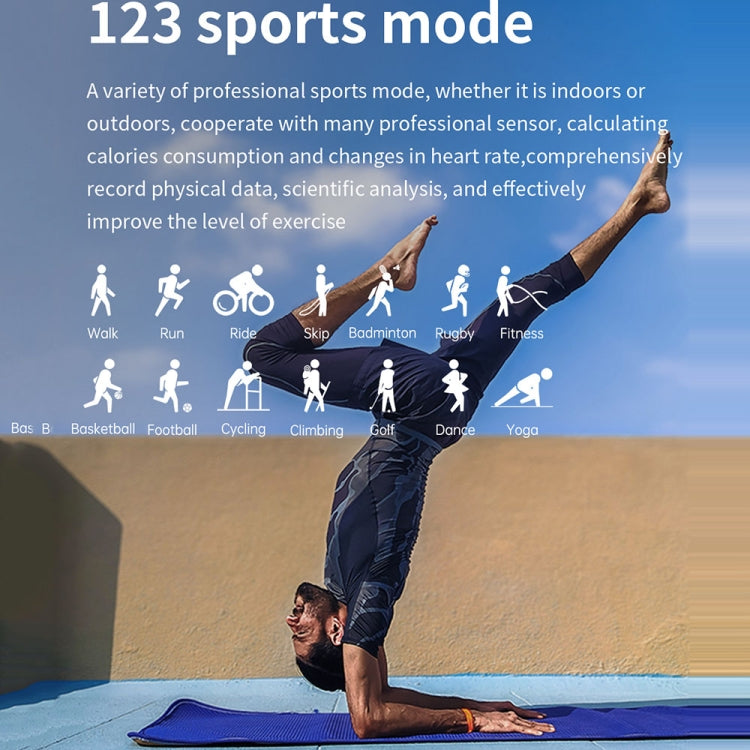 T19 Pro 1.96 inch IP67 Waterproof Silicone Band Smart Watch, Supports Dual-mode Bluetooth Call / Heart Rate Monitoring(Black) by bashfashion