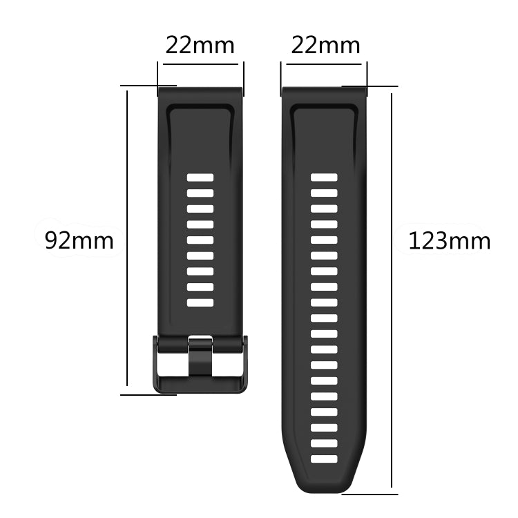 For Garmin Forerunner 945 22mm Horizontal Texture Silicone Watch Band with Removal Tool(Army Green) by bashfashion