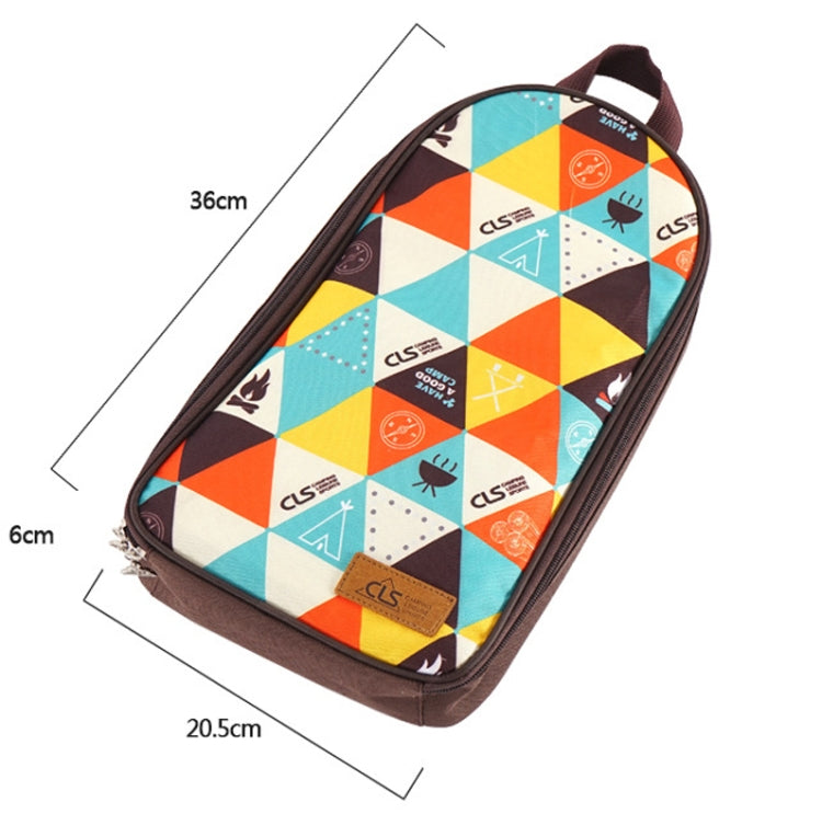 CLS 7-In-1 Outdoor 201 Stainless Steel Cookware Set Picnic Kitchenware Portable Handbag Picnic Bag(Triangle Pattern) by bashfashion
