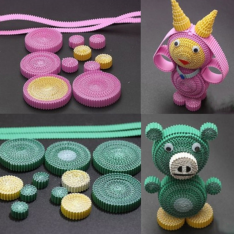 10 Sheets Corrugated Paper Thickened Wrapping Paper Handmade DIY Wrapping Paper Material, Specification: 50x70cm(Pink) by bashfashion