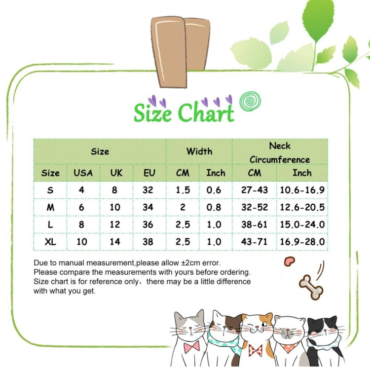 Pet Ethnic Style Polyester Cotton Print Pattern Collar, Size: L: 2.5x38-61cm(Milky Way) by bashfashion