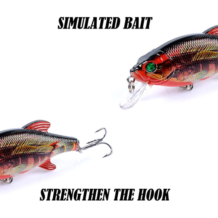 LB72 8cm/10.9g Lure Painted Floating Bionic Lure Rattle Pearl False Lure(2) by bashfashion