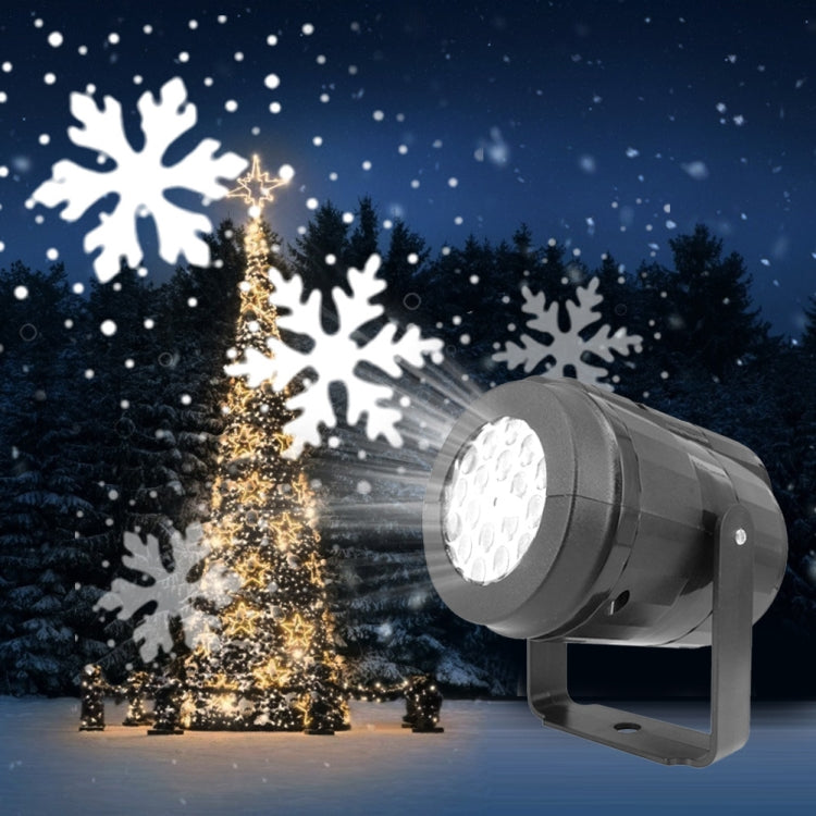 KD-1001 LED Rotatable Christmas Decoration Snowflake Projector Light, Specification: EU Plug by bashfashion