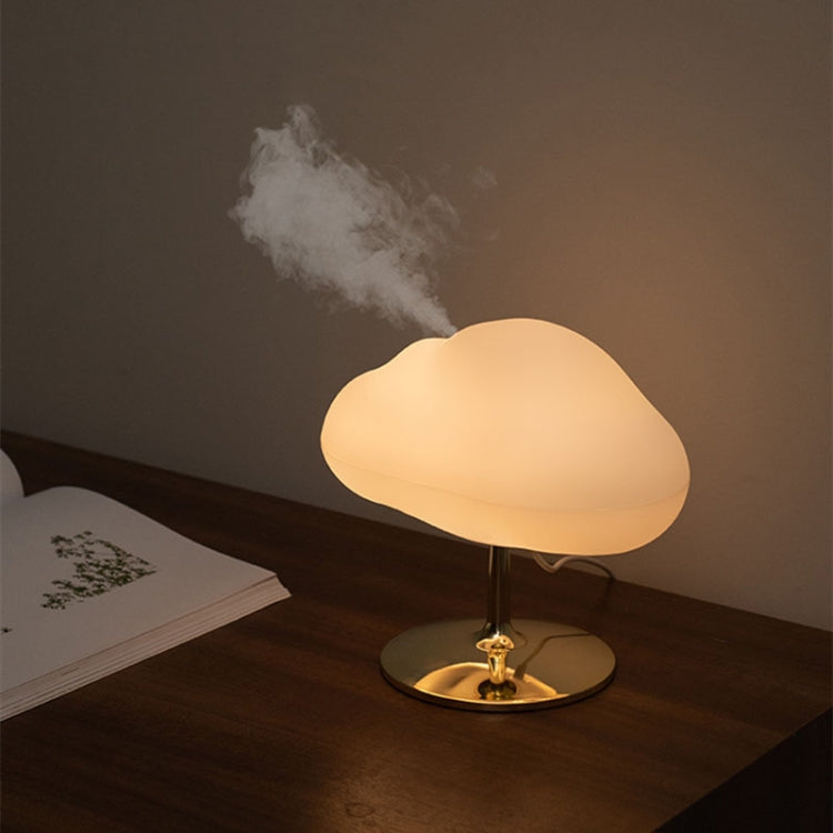 270ml Cloud Aroma Diffuser Humidifier USB Table Lamp(Gold Bottom) by bashfashion
