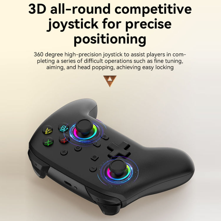 Wireless Bluetooth Somatosensory Vibration Gamepad for Nintendo Switch/Switch PRO, Color: Black by bashfashion