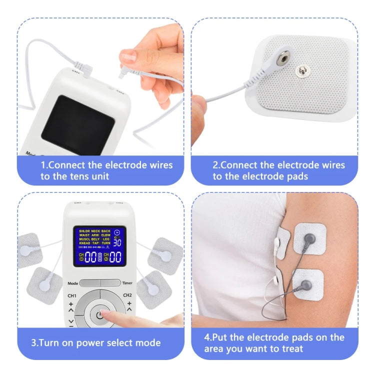 12 Modes TENS Machine Low Frequency Pulse Physiotherapy Device for Pain Relief HH-8812 by bashfashion