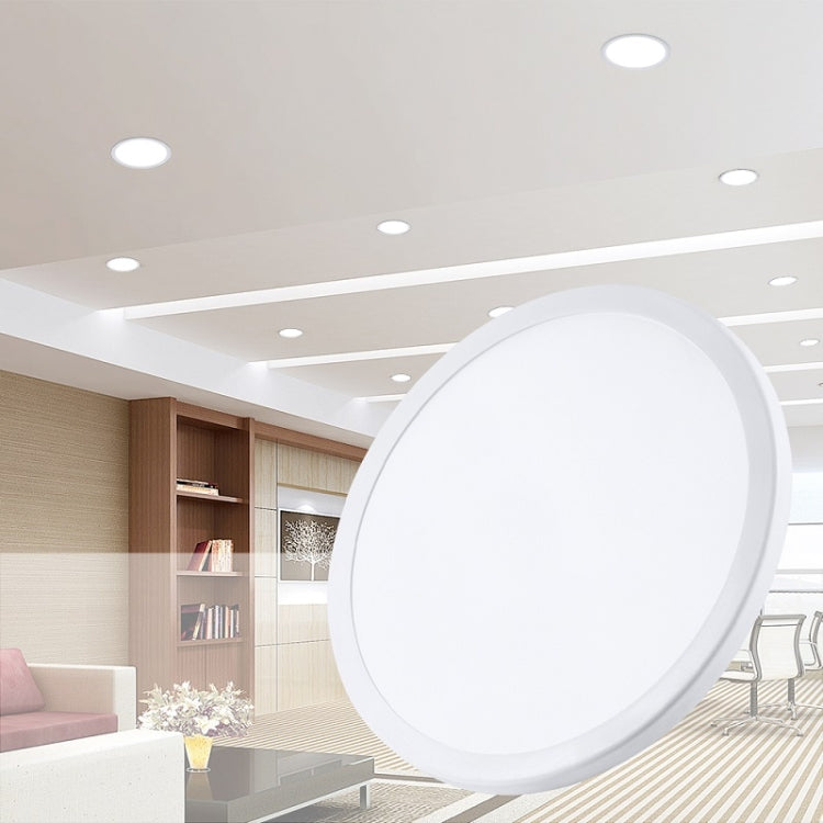 LED Round Ultra-thin Downlight Adjustable Recessed Panel Light, Power Source: 6W(White light) by bashfashion