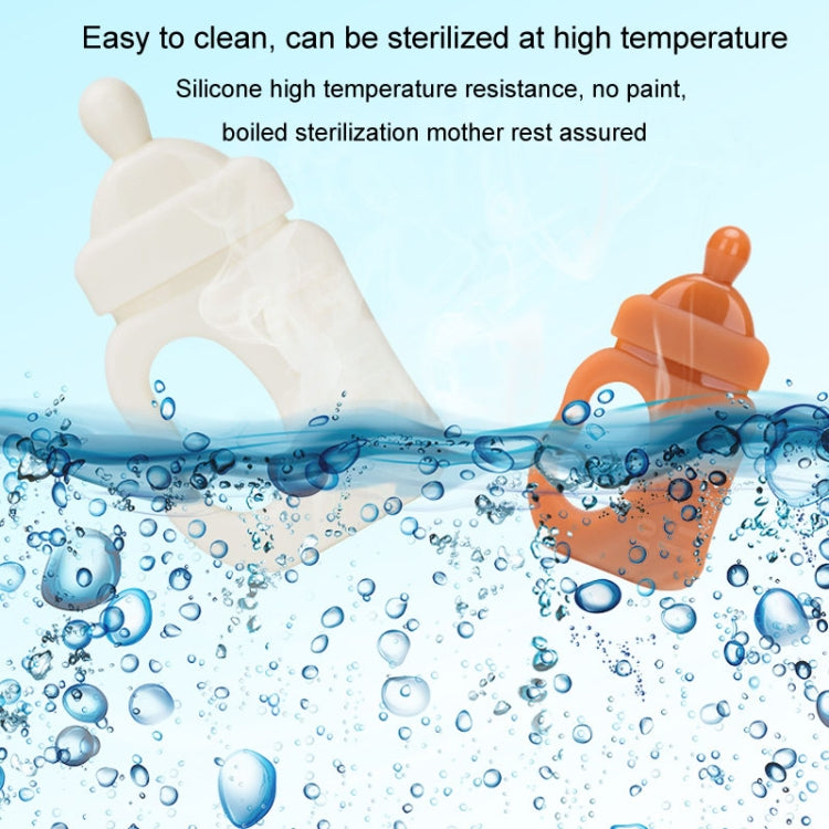 Baby Silicone Teether Bottle Bite Teether Teething Stick, Color: Without Box Nano Color by bashfashion