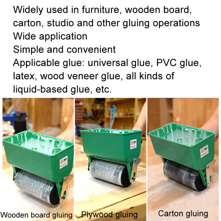 MYTEC Manual Glue Applicator Roller Type Gluer Small Manual Gluing Machine, Style: 3 inch Non-adjustable by MYTEC