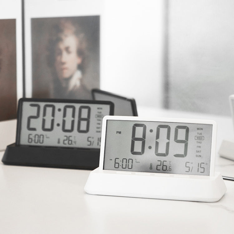 Multifunctional Temperature / Date Display Electronic Alarm Clock(Black Opaque) by bashfashion