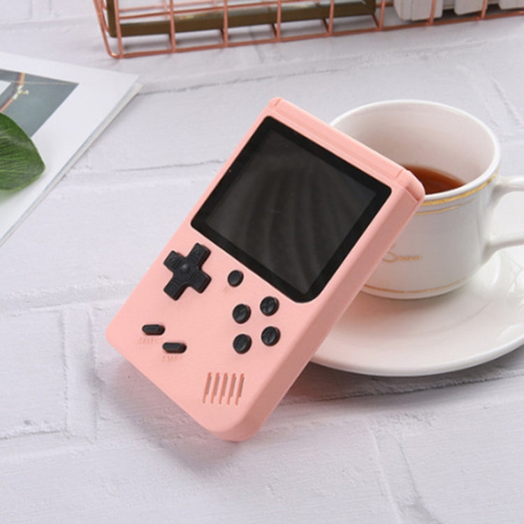 MK500 Macaron Mini Retro Classic Handheld Game Console for Kids Built-in 500 Games, Support AV Output(Pink) by bashfashion