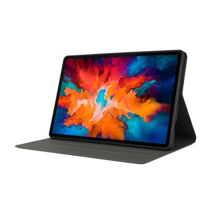 For Lenovo Tab P11 (TB-J606F) Voltage Craft Texture TPU Horizontal Flip Protective Case with Holder(Black) by bashfashion