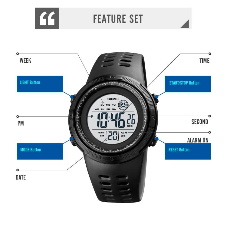 SKMEI 1773 Triplicate Round LED Dual Time Digital Display Colorful Backlight Electronic Watch(Pink) by SKMEI