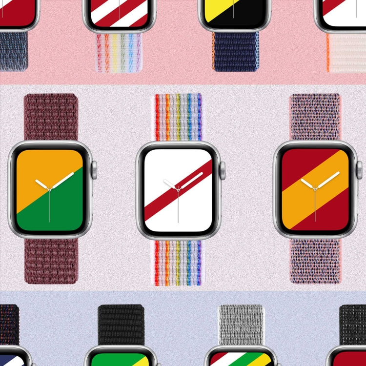 Hook and Loop Fastener Dual Section Watch Band For Apple Watch Ultra 49mm&Watch Ultra 2 49mm / Series 9&8&7 45mm / SE 3&SE 2&6&SE&5&4 44mm / 3&2&1 42mm(Seven Colorful) by bashfashion