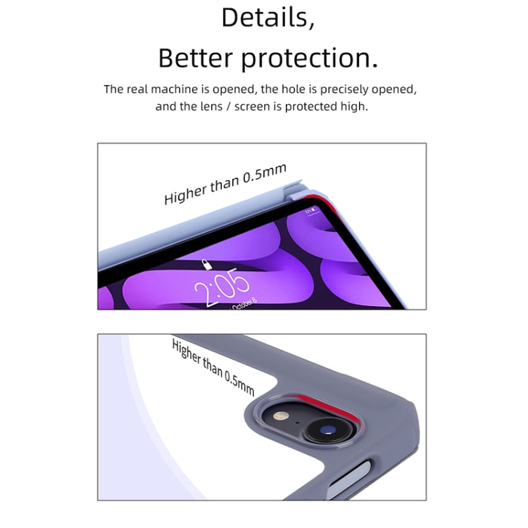 For iPad mini 6 / mini 2024 Mutural Pinyue Series Horizontal Flip Tablet Case with Holder & Pen Slot & Sleep / Wake-up Function(Blue) by Mutural