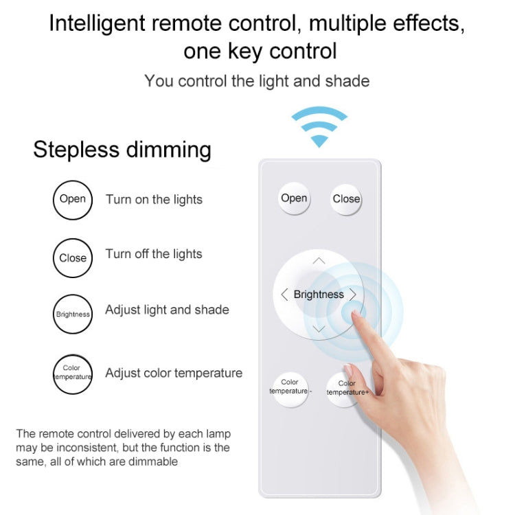 Macaron LED Round Ceiling Lamp, Stepless Dimming, Size:78cm(Yellow) by bashfashion