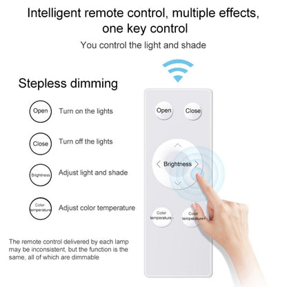Macaron LED Square Ceiling Lamp, Stepless Dimming, Size:30cm(Yellow) by bashfashion