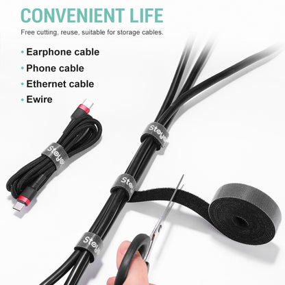 DUX DUICS Stoyobe Circle Hook and Loop Cable Ties, Length: 3m(Grey) by DUX DUCIS