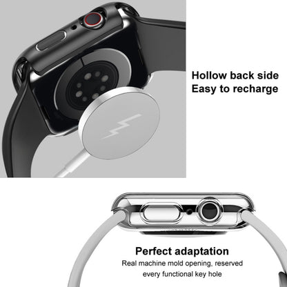 For Apple Watch Series 4/5/6/SE 1/2/3 40mm imak PC Frame Case with Tempered Glass Film(Black) by imak