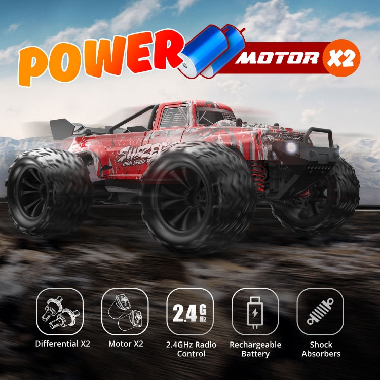 9500E 1:16 Full Scale Remote Control 4WD High Speed Car(Red) by bashfashion