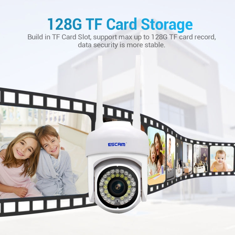 ESCAM PVR007 3MP Smart HD WiFi Camera Support Full Color Night Vision / Motion Detection / Sound Alarm / TF Card(AU Plug) by ESCAM