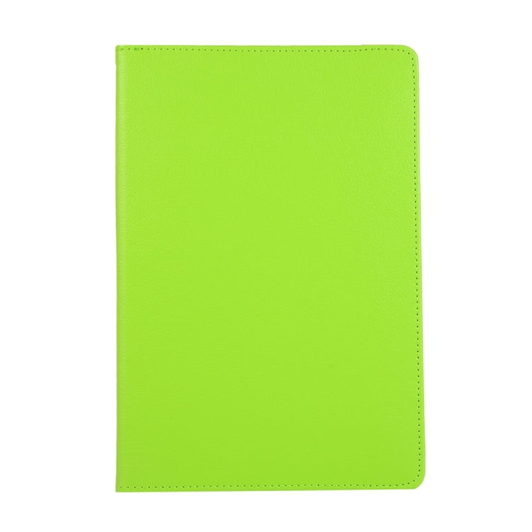 For Samsung Galaxy Tab S10 FE / S9 FE / S9 Litchi Texture 360 Degrees Rotation Holder Leather Tablet Case(Green) by bashfashion
