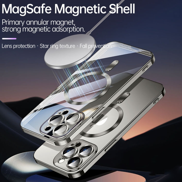 For iPhone 15 Pro SULADA MagSafe Plating TPU Shockproof Phone Soft Case(Silver) by SULADA