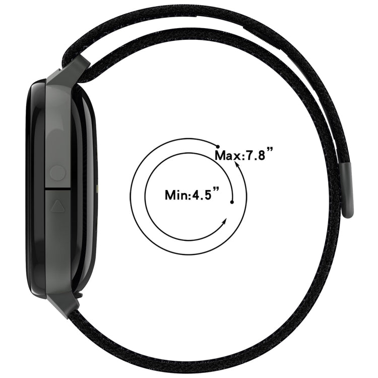 For Fitbit Ace LTE Nylon Loop Watch Band(Sea Shell Color) by bashfashion