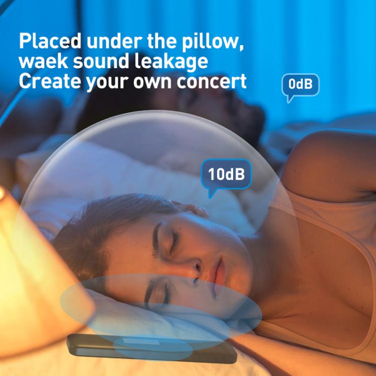 SLEEP BOX Bone Conduction Bluetooth 5.3 Sleep Speaker(Rose Red) by bashfashion