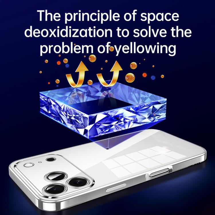 For iPhone 17 Pro Max SULADA Shine Through Series Plating TPU Transparent Phone Case(Space Black) by SULADA