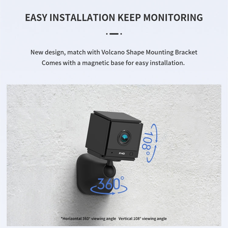 CAMSOY S20 1080P WiFi Wireless Network Action Camera Wide-angle Recorder with Mount (White) by CAMSOY