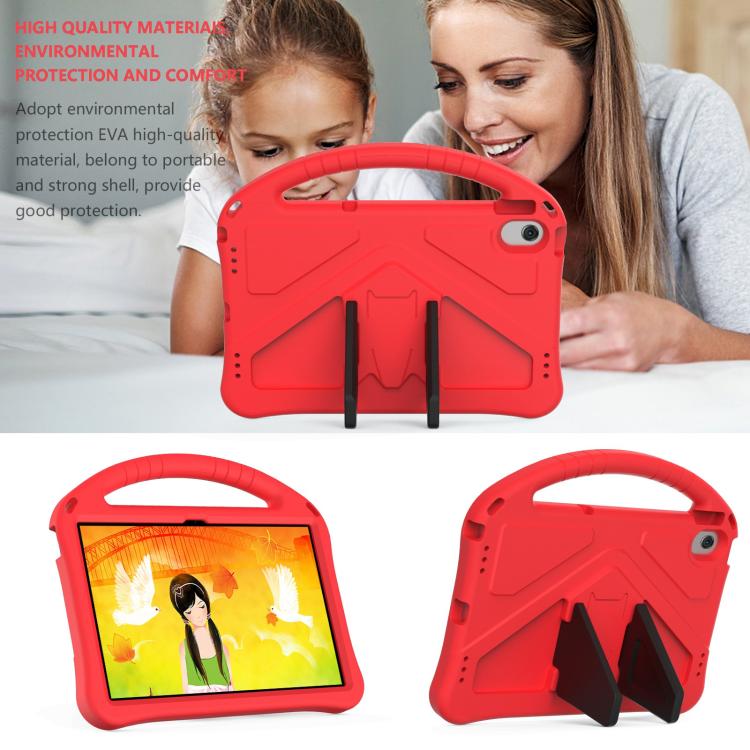 For Samsung Galaxy Tab A8 10.5 2021 X200 / X205 EVA Shockproof Tablet Case with Holder(Red) by bashfashion