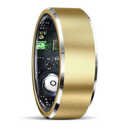 R5 SIZE 10 Smart Ring, Support Health Monitoring / Multiple Sports Modes(Gold) by bashfashion