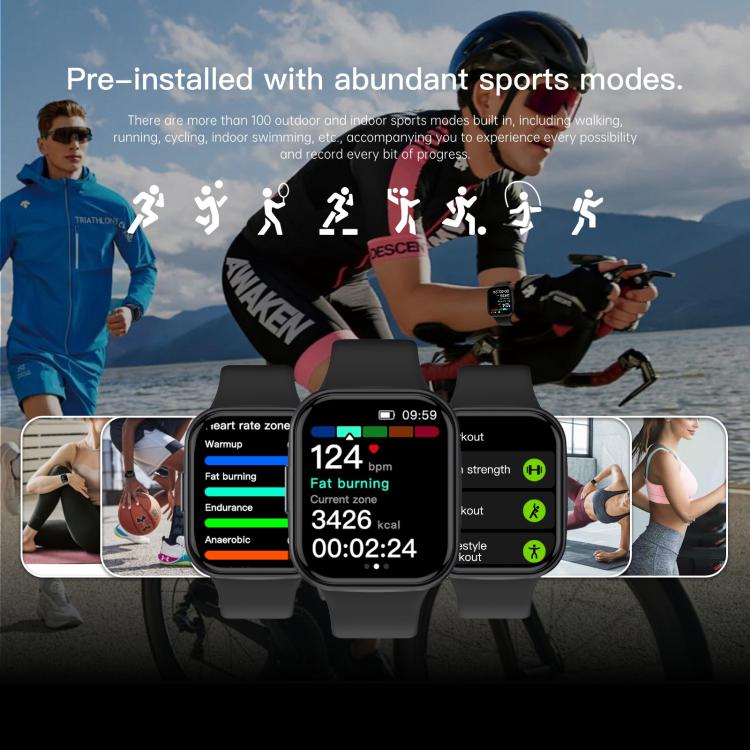 Q23 Pro 1.83 inch Color Screen IP68 Waterproof Bluetooth Call Smart Watch, Support Health Monitoring(White) by bashfashion