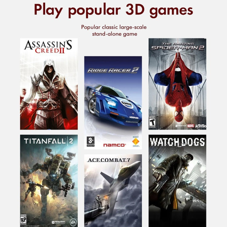 GD10 256G Built-In 60000+ Games Dual System Set-Top Box 3D Home 4K HD TV Game Console Box US Plug(White) by ANBERNIC