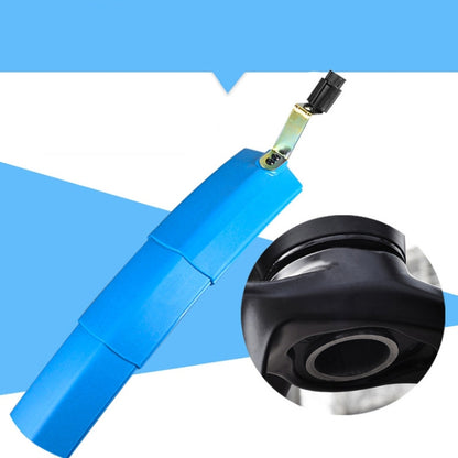 Bicycle Telescopic Folding Mudguard 27.5 Inch Extended Water Retaining LED Taillight(Orange) by bashfashion