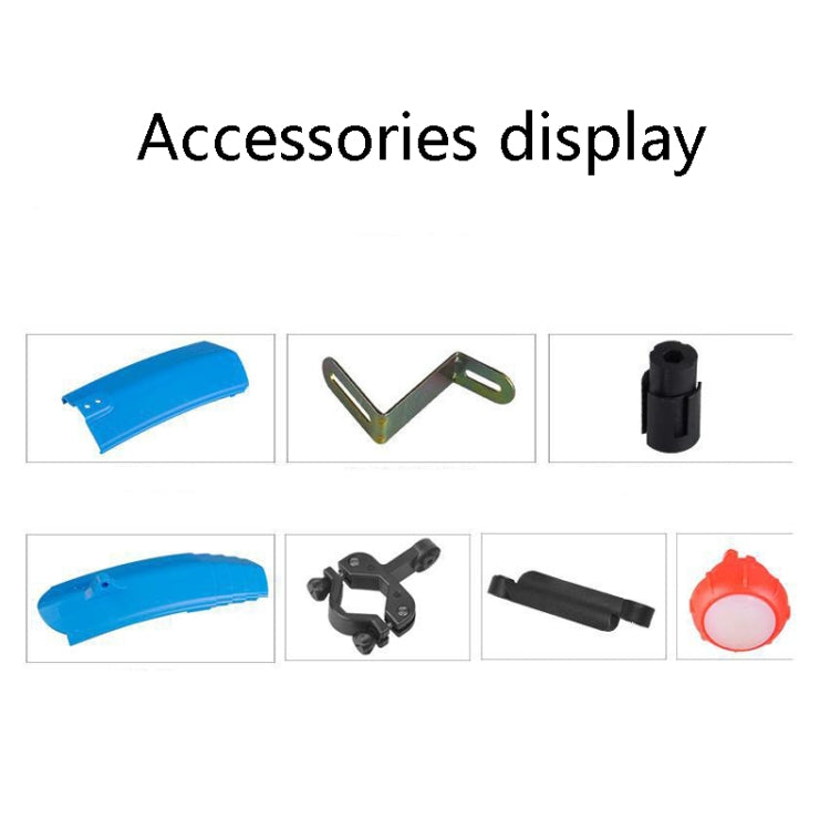 Bicycle Telescopic Folding Mudguard 27.5 Inch Extended Water Retaining LED Taillight(Orange) by bashfashion