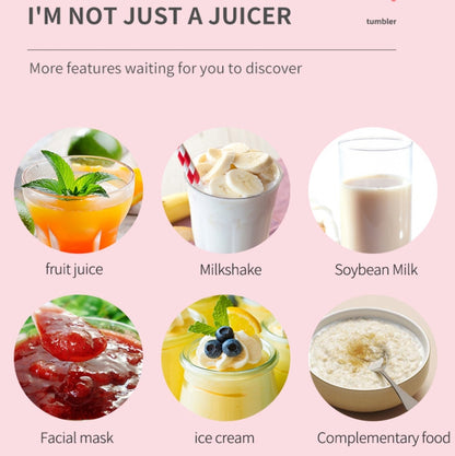 Mini Portable Usb Juice Machine Multi-Function Electric Charging Household Juicer(Green) by bashfashion