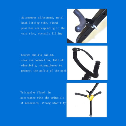 Saxophone Bracket Folding Elbow Flute Clarinet Clarinet Hanger(Ordinary Saxophone Bracket) by bashfashion