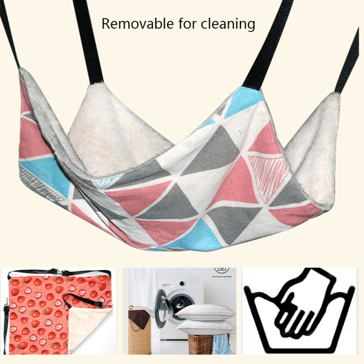 PE-160 Canvas Hanging Cat Cage Hammock Adjustable Length Swing Pet Nest, Size: S(Pink Winning Cat) by bashfashion