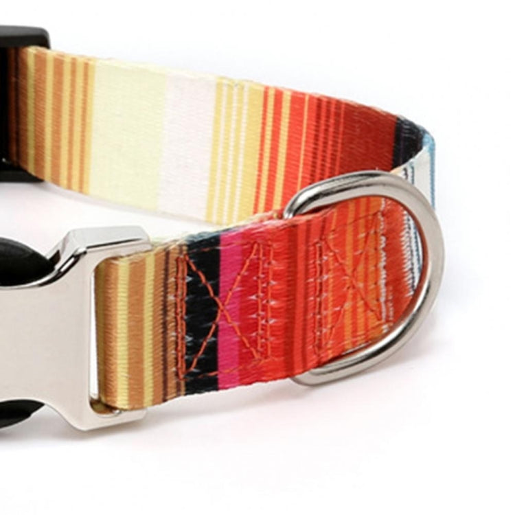 Pet Ethnic Style Polyester Cotton Print Pattern Collar, Size: L: 2.5x38-61cm(Diamond) by bashfashion