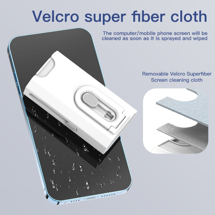 Q8 8-In-1 Multi-Function Headset Cleaning Pen Keyboard Mobile Phone Cleaner(Black) by bashfashion