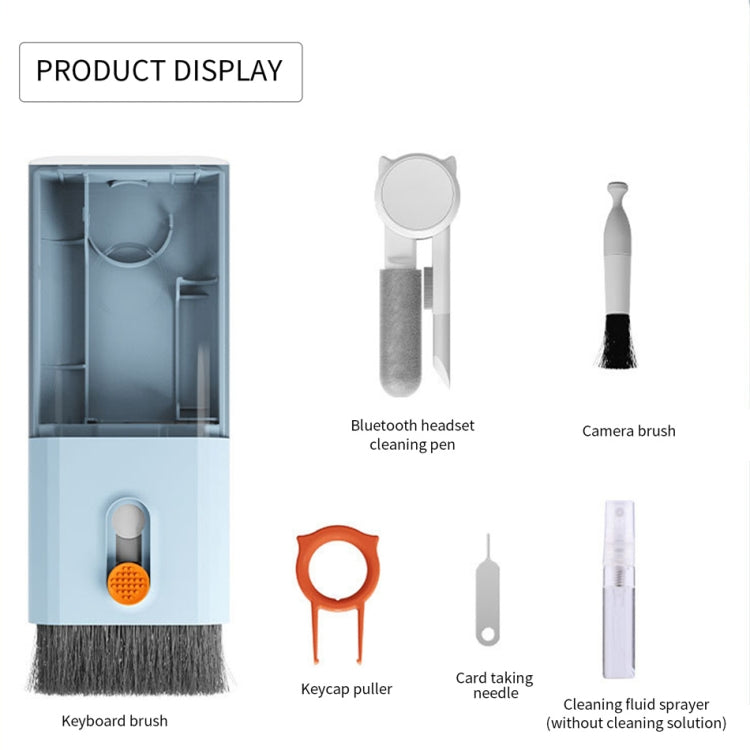 Q6S 10-in-1 Bluetooth Headphone Cleaning Pen Mobile Computer Keyboard Screen Digital Camera Cleaning Kit(White) by bashfashion