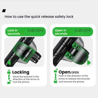 Kewig Motorcycle Bicycle Non-Blocking Mobile Phone Camera Navigation Bracket(M29-C1) by kewig