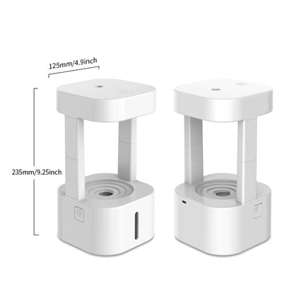 580ml Anti-gravity Humidifier Water Droplet Backflow Atomizer Aromatherapy Machine(White Light) by bashfashion