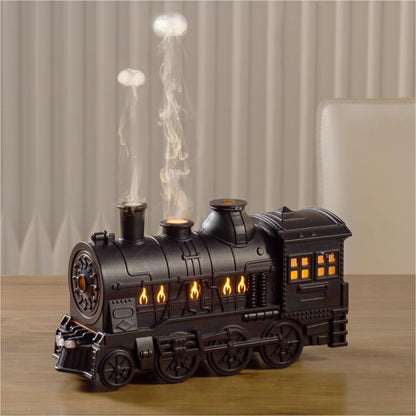 300ml Small Train Essential Oil Diffuser Humidifier With Remote Control UK Plug by bashfashion