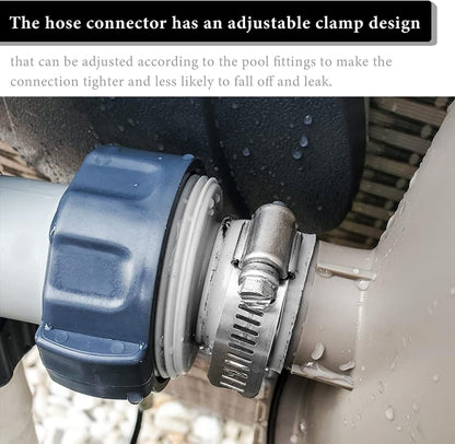 For Intex Pool Hose Adapter with Internal Thread, Spec: 1 A Type Adapter by bashfashion