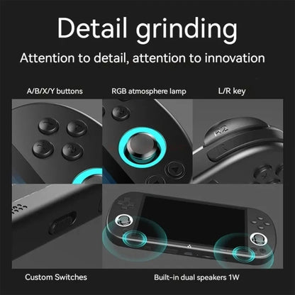 Trimui Smart Pro 4.96 Inch IPS Screen Handheld Game Console Open Source Linux System 256G(Black) by Trimui